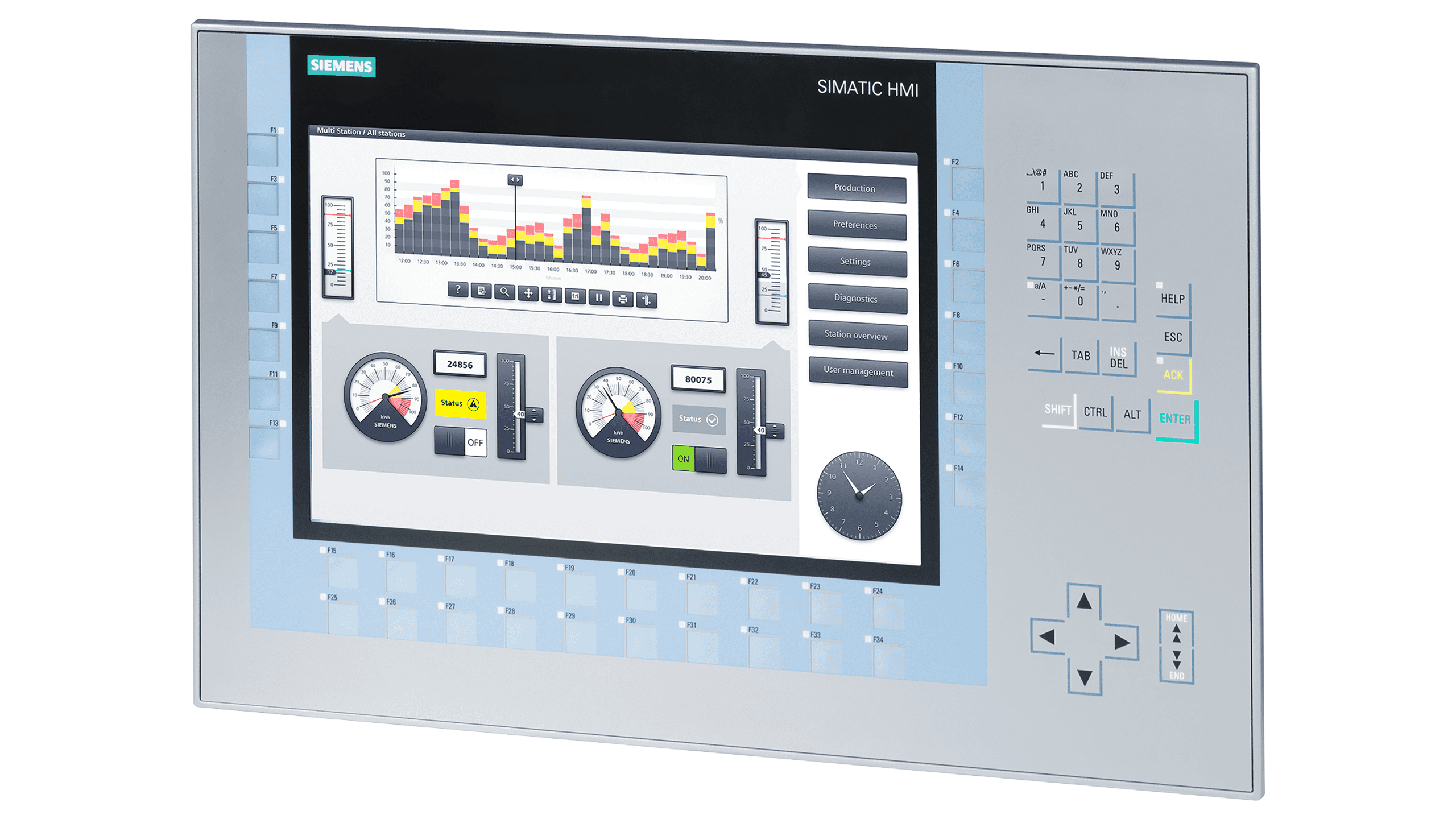 Панель оператора Siemens 6AV2124-1MC01-0AX0